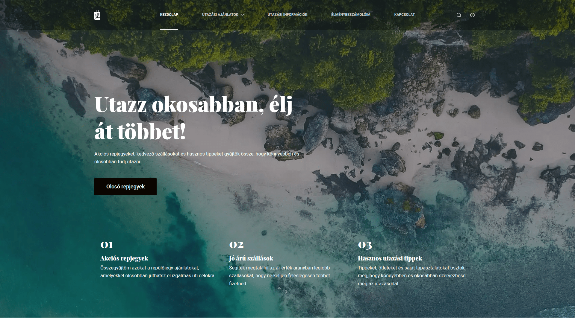 Az utazómester - Honlap